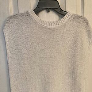 Loft white muscle sleeve sweater